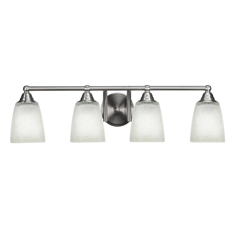Michell 4-Light Bath Bar, Brushed Nickel