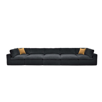 Grain de café modulaire entièrement rembourré avec coussins décoratifs