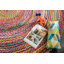 Round Demetrius Cotton Hand Woven Area Rug-1135447704
