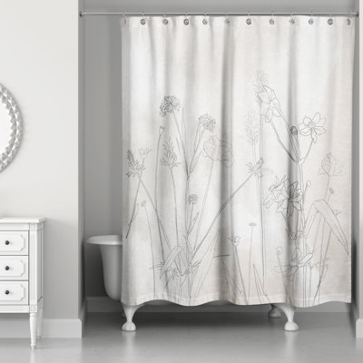 Robinett Floral Single Shower Curtain