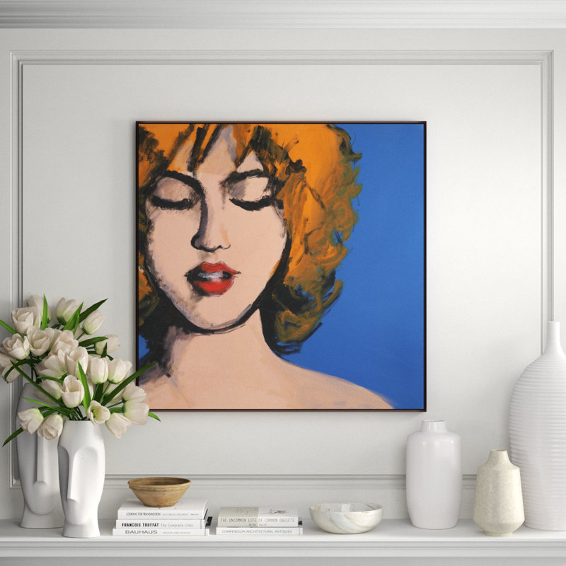 Bubble Pop I Print by Rick Blue, 37.5" H x 37.5" W, Glass Coat, Orange
