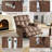 Oversized Power Lift Chair,heated Massage Power Recliner Chair With Usb Port, electric Recliner With Super Soft Padding-Brown-1898452136