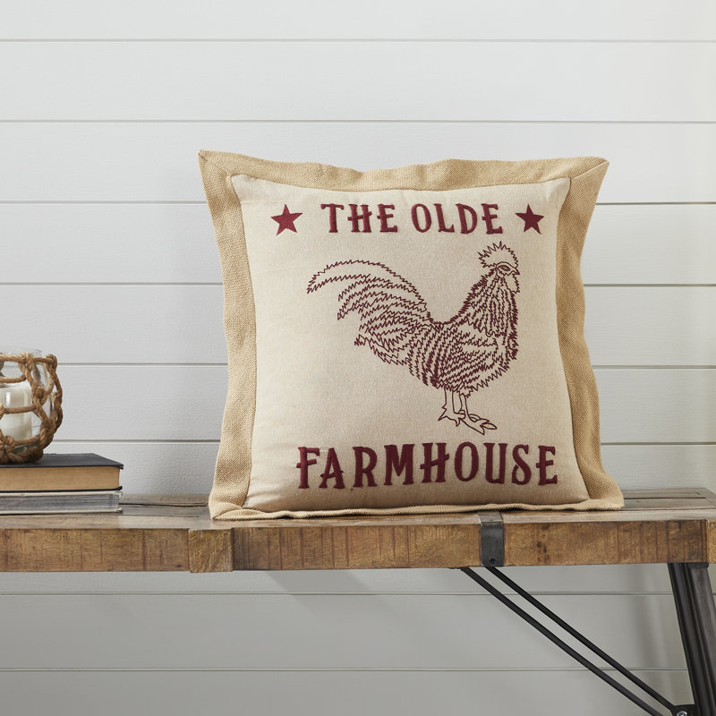 Coussin en coton Cider Mill Olde Rooster