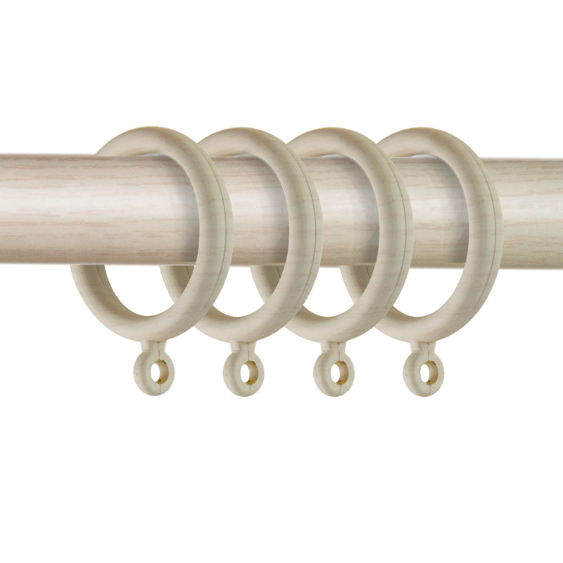 Curtain Rings, Pearl White