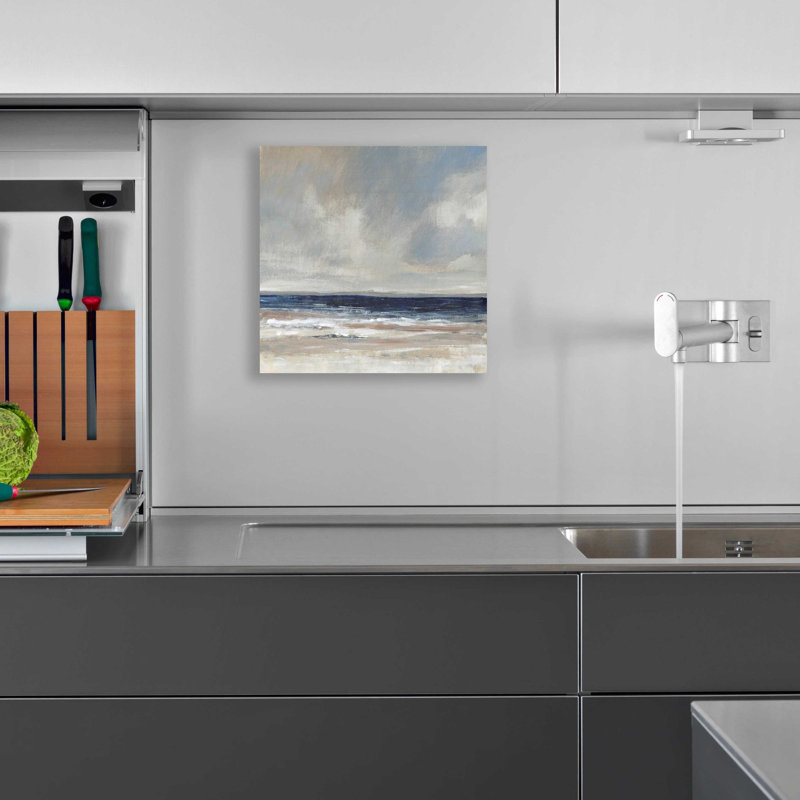 «Distant Land II» par Tim O'Toole, art mural en verre acrylique, H 12 po x l 12 po x P 0,13 po