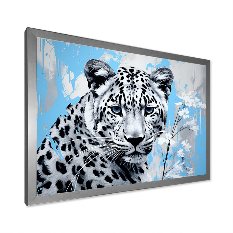 «Cheetah S Stealth Elegance», reproduction sur toile, H 30 po x l 40 po x P 1,5 po, Cadre simple argenté