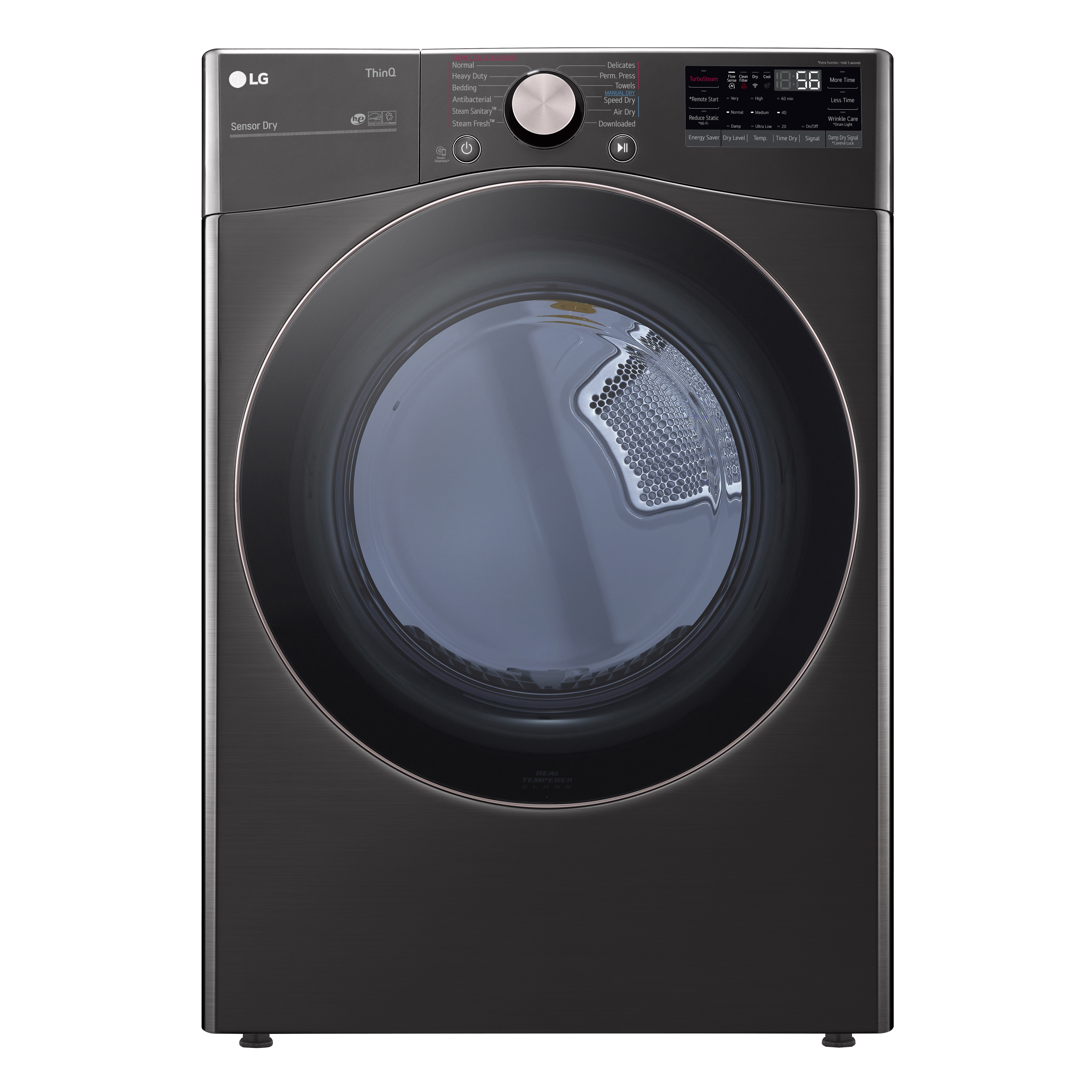 LG 7.4 cu. ft. Ultra Large Capacity Smart wi-fi Enabled Front Load Gas Dryer with TurboSteam and Built-In Intelligence
