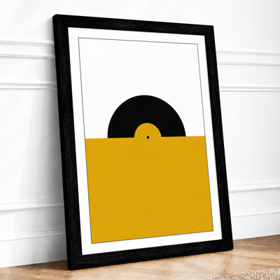 Record In Gold Minimalist - Print