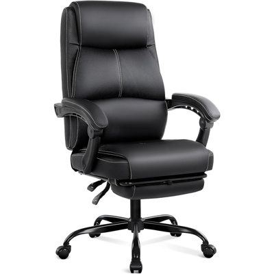 Office Chair With Footrest, High Back Desk Chair With L...