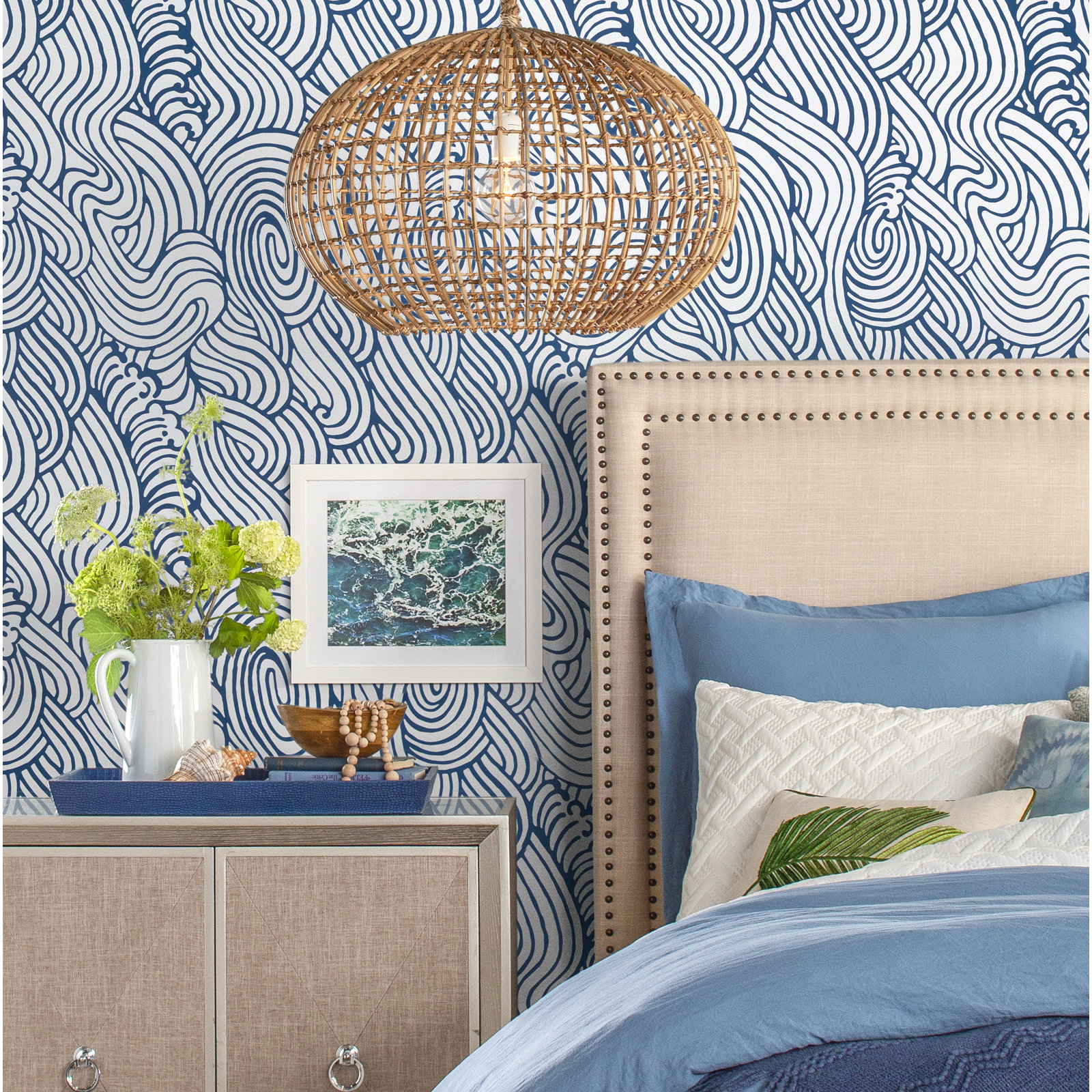 Ryker Wallpaper Double Roll, Navy