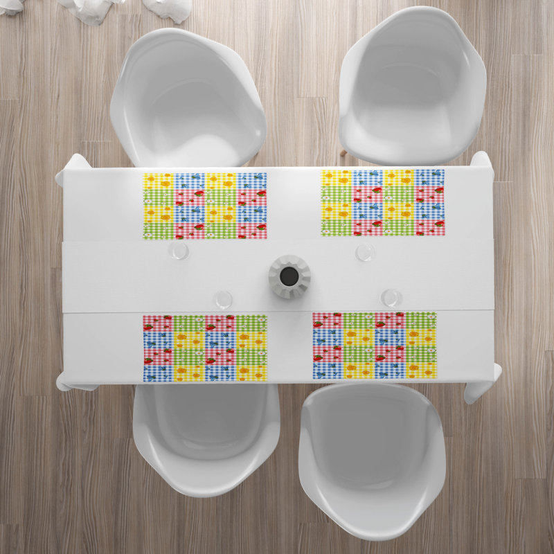 Polyester Floral Rectangle Placemat
