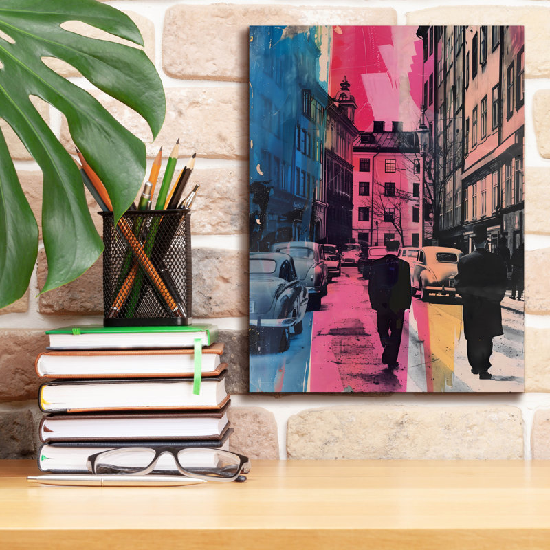 «1950s Europe» par Andreas Magnusson, art mural sur toile, 26 po x 34 po, H 16 po x l 12 po x P 0,75 po
