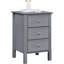 Ezell 40cm W Manufactured Wood Bedside Table