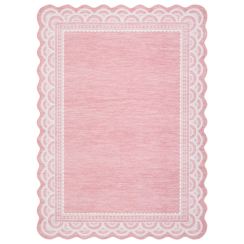Area Rug for Living Washable Scalloped Area Rug Non Slip Rug for Bedroom Dorm Washable Rugs Non Slip Scalloped Rugs for Under Table Nursery College Bedroom Playroom