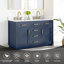 Meuble-lavabo double 54 po avec miroir Dejean-1610372075