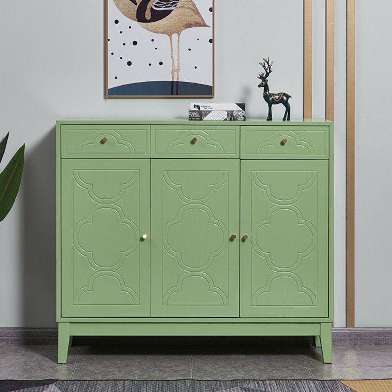 24 Pair Shoe Storage Cabinet, Green