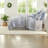 Elegant Chambray Bedding Sets, Polyester Queen With Romantic Jacquard Lace