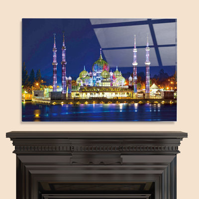 "Crystal Mosque" High Gloss Acrylic Wall Art, 48" x 32"