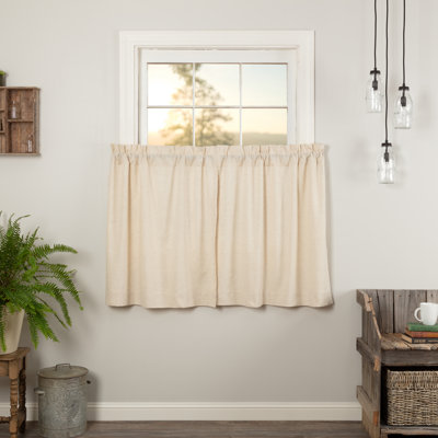 RuckeR Cotton Blend Tailored Cafe Curtain