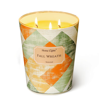 Couronne d'automne | Bougies parfumées 3-Wick Homelights