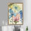 Art sur toile Salvador Dali Flowers, impression de cercle floral abstrait