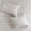 Housse de couette réversible en coton pour lit double / grand lit - 4 pièces, style, motif de broderie et de médaillon, comprend couette, 2 taies décoratives et 1 coussin, tissu lavable à la machine