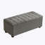 Banc de rangement rembourré 100% lin Heihachi-121254303