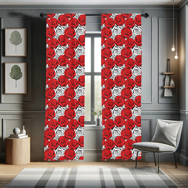 Semi-Sheer Rod Pocket Sliding Panel, 28" x 95"