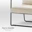 Chaise d'appoint industrielle en métal avec canalisation horizontale-1502801160
