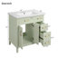 Meuble-lavabo moderne de 30 po avec lavabo en céramique - Portes à fermeture en douceur, tiroir profond et tiroir standard, élégant pour les petites salles de bain-836587113
