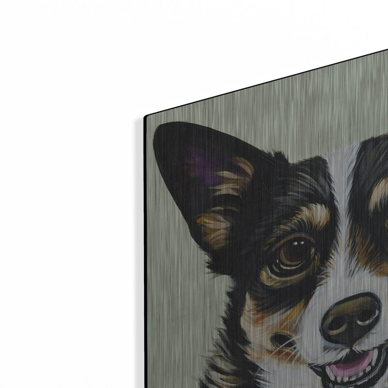 «Black And Tan Corgi» par Carolee Vitaletti, H 12 po x l 12 po