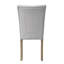 Chaise parsons capitonnée Mikkel en gris