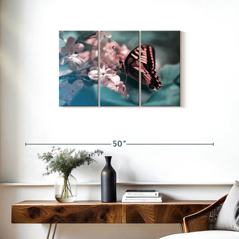 Pink Butterfly, 20" H x 33" W
