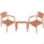 Ensemble de chaises à une place et de table basse 2 pièces en PP - Mobilier polyvalent d'intérieur / extérieur pour le salon, le balcon, la plage - Polypropylène-727922018