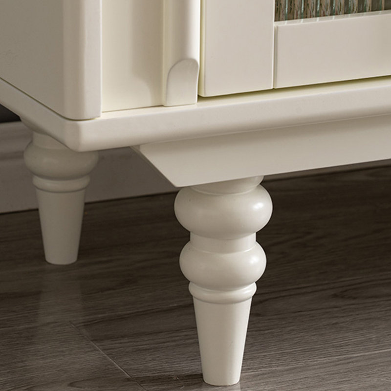 French style white TV cabinet, 70.87"