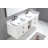 84'' Wall Mounted Double Bathroom Vanity Base Only
