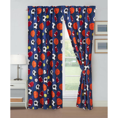 Kids Bedding Collection Semi Sheer Curtain Pair