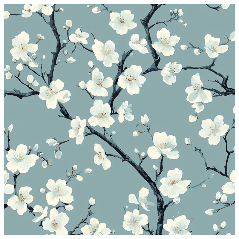 Cherry Blossom Branches Comforter, Twin Extra Long
