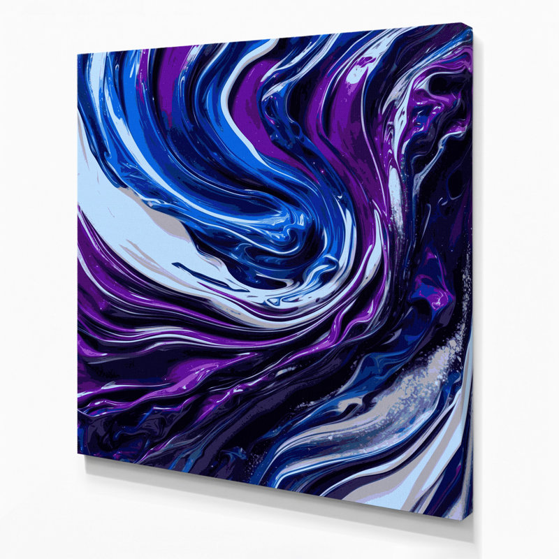 Art abstrait sur toile 37, H 32 po x l 32 po
