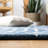 Philo Hand Tufted Wool/Viscose Geometric Rug in Navy-2066208635
