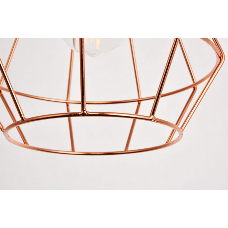 Harmen 1 - Light Single Pendant, Copper, 12.3" H x 9.1" W x 9.1" D