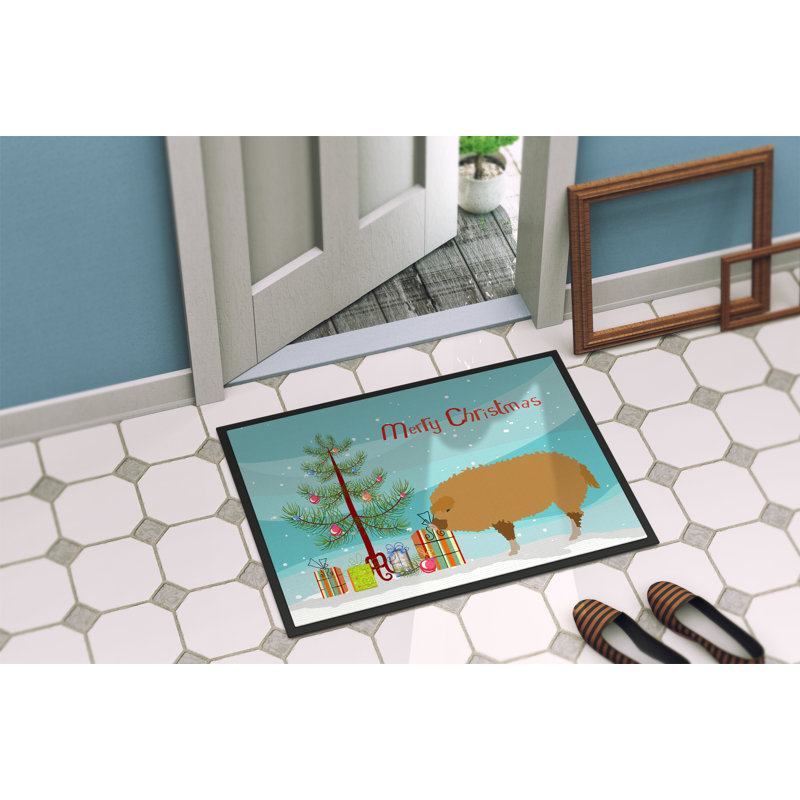 Non-Slip Christmas Outdoor Doormat, Rectangle 1'6" x 2'3"