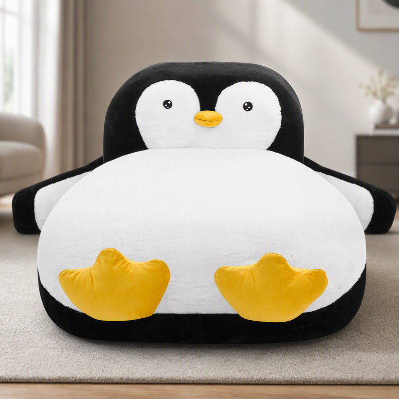 Penguin Shaped Bed with 100% Sponge Filling