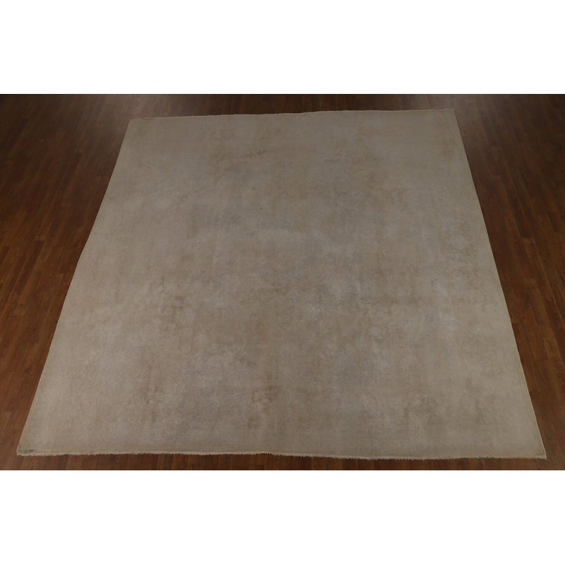 Tapis carré carré en laine 10 x 10