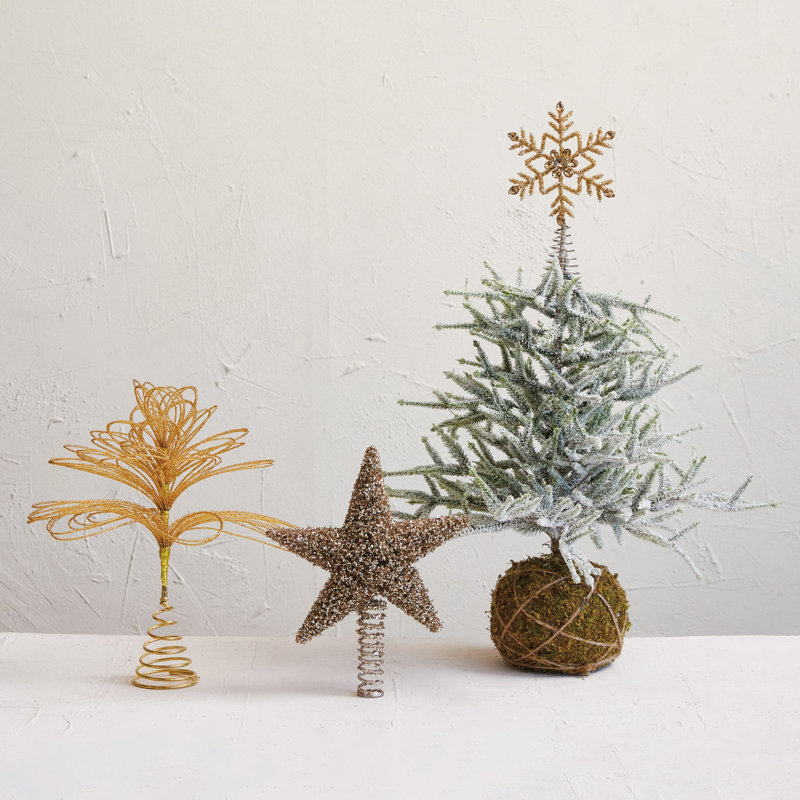 Plastic and Metal Star Tree Topper