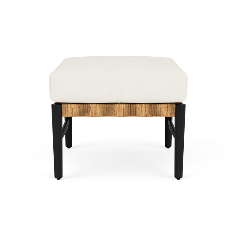 Galloway Outdoor Ottoman, Sailcloth Salt