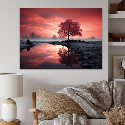 " Silent Raspberry Tree Reverie Landscape I "