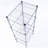Rectangle Carbon Steel Metal Assembly 4-Shelf Storage Rack