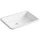 Ladena® Vitreous China Rectangular Undermount Bathroom Sink with Overflow