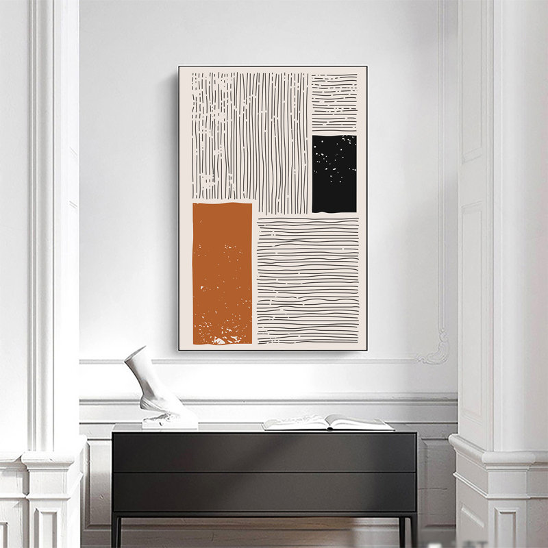Edveh Abstract Geometry On Canvas Painting